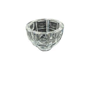 Orrefors Thousand Windows Crystal Bowl Candleholder 5.5” X 4” Signed